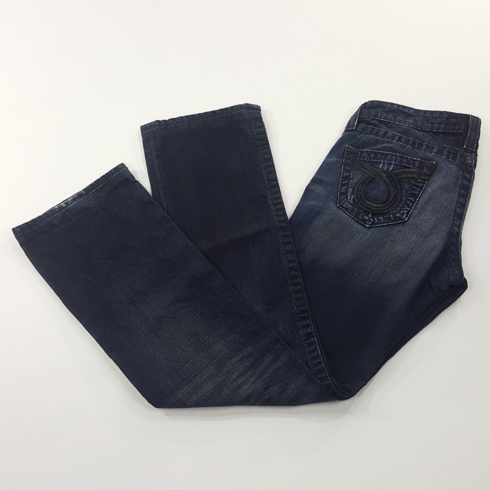 Big Star Womens Liv Boot Cut Dark Wash Size 28L